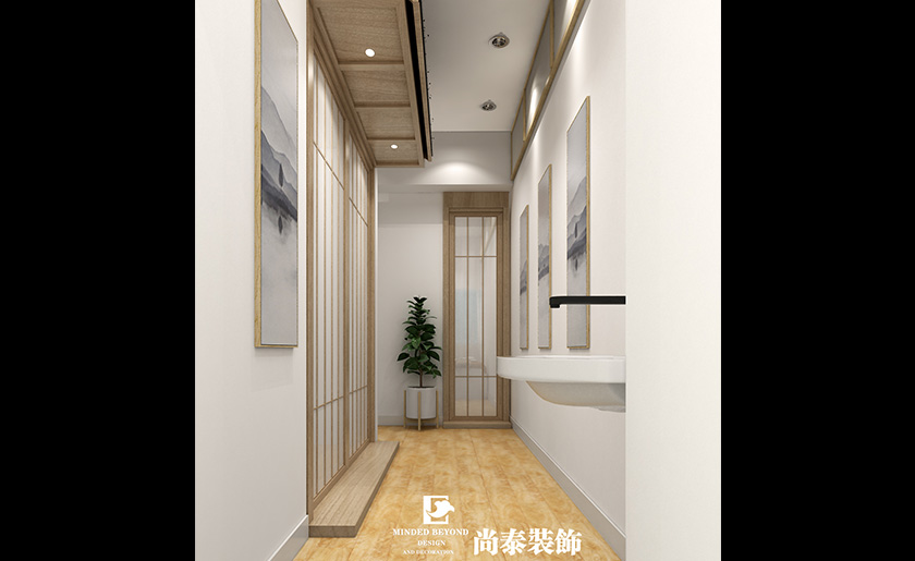 120平米日式美甲店裝修設計 | 日式美甲