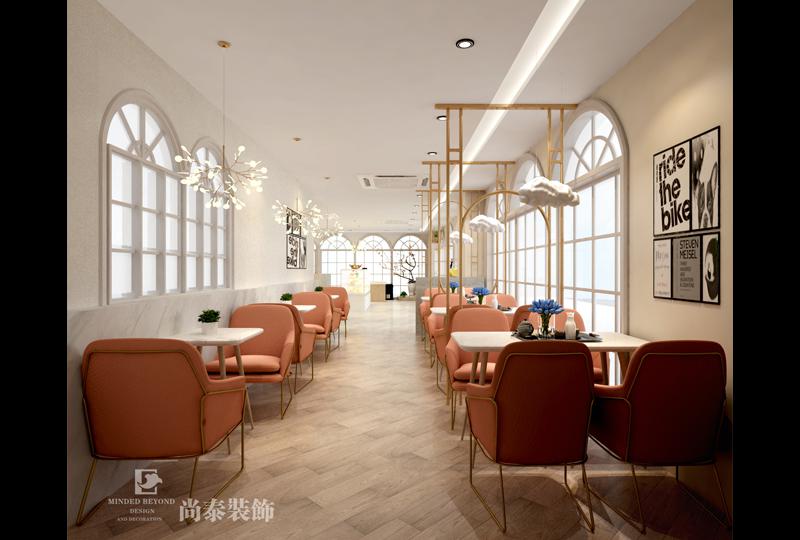 簡約時尚奶茶店裝修風(fēng)格圖