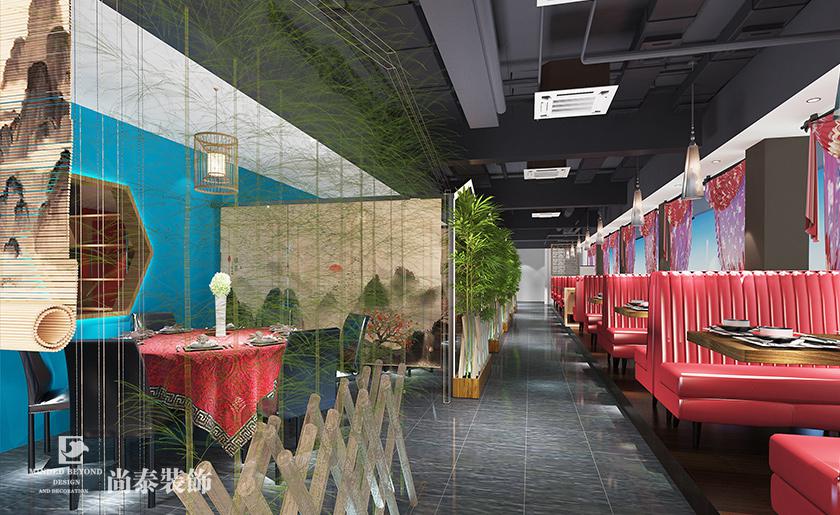 佛山300平米中式經典湘菜設計