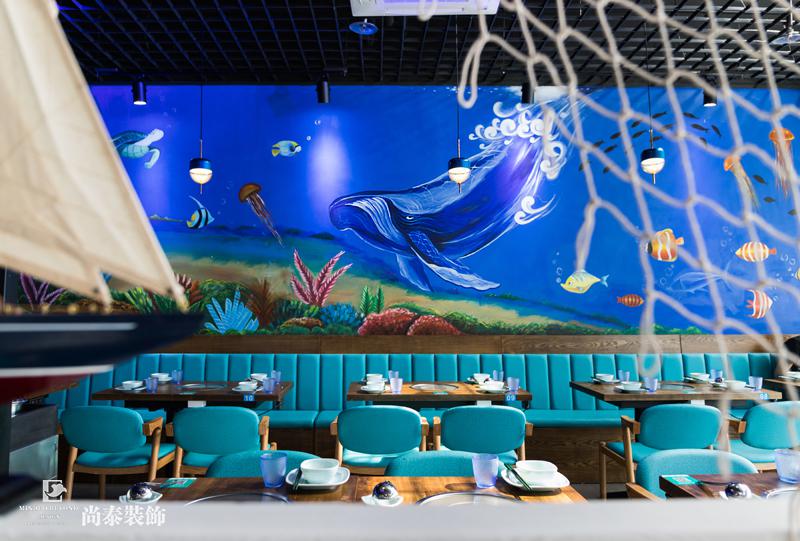 餐區(qū)墻面裝修實景圖