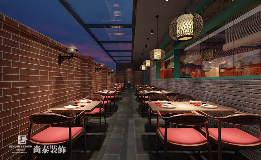 外圍餐區裝修效果圖