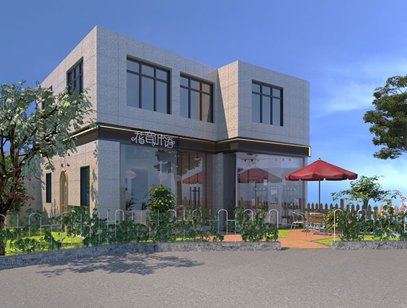 56平米小清新咖啡廳裝修設計 | 花音葉語