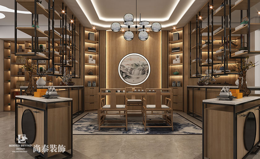 70平米新中式文創展廳裝修設計 | 旭升文創館