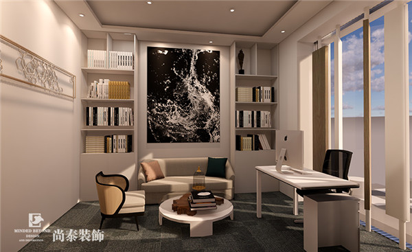 教育培訓公司總經理辦公室裝修效果圖