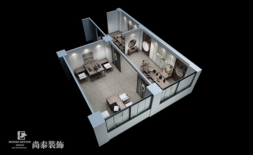 400平米燒烤店裝修效果圖-農(nóng)重?zé)? width=