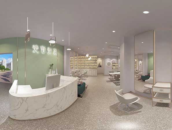 現代簡約美容美發會所裝修效果圖-優品國際