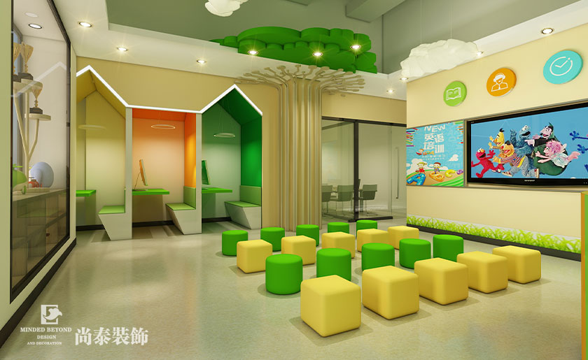 少兒英語培訓機構裝修效果圖片