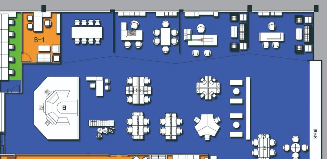 二樓A區(qū)（局部）平面圖