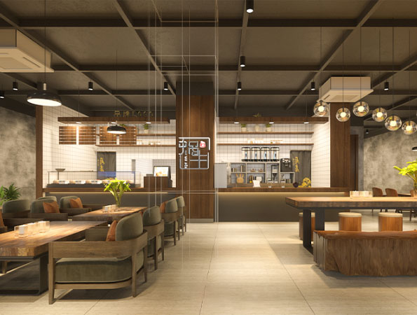 200㎡工業風早餐店裝修設計 | 蝸牛客棧