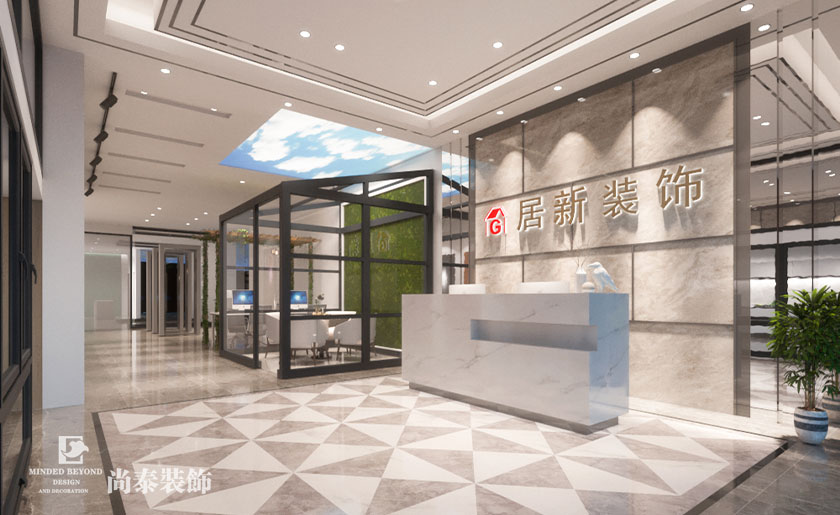 600㎡時尚門窗展廳裝修設計 | 居新裝飾