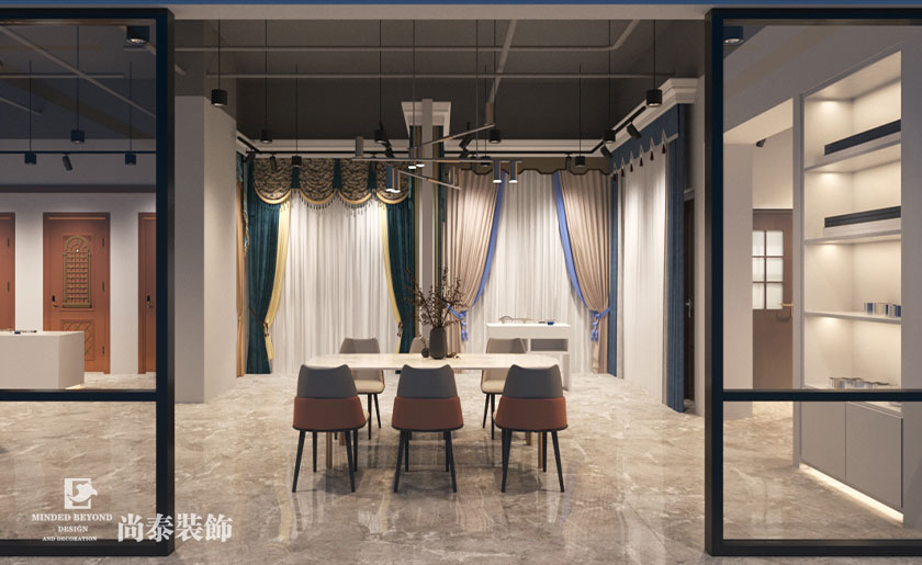 600㎡時尚門窗展廳裝修設計 | 居新裝飾