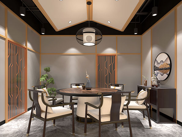 龍蝦館裝修效果圖-湘愛魚蝦串