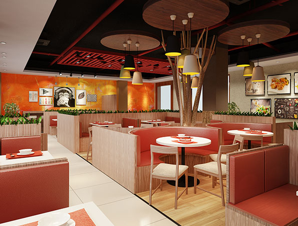 530平米寫字樓餐廳裝修效果圖 | 華豐互聯(lián)網(wǎng)大廈