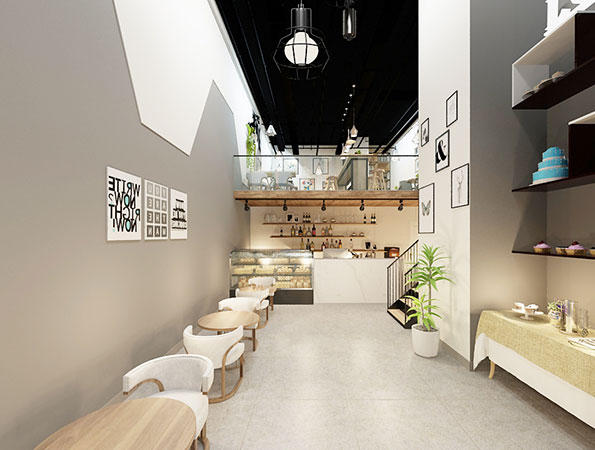 90㎡茶飲糕點店裝修設計 | 蜜思私房烘培