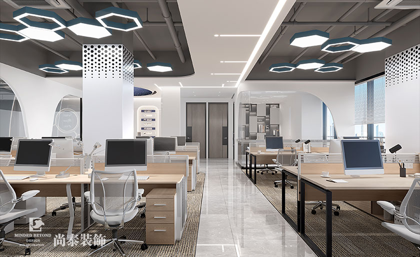 300平米生命科技公司辦公室裝修設計 | 優術天一方