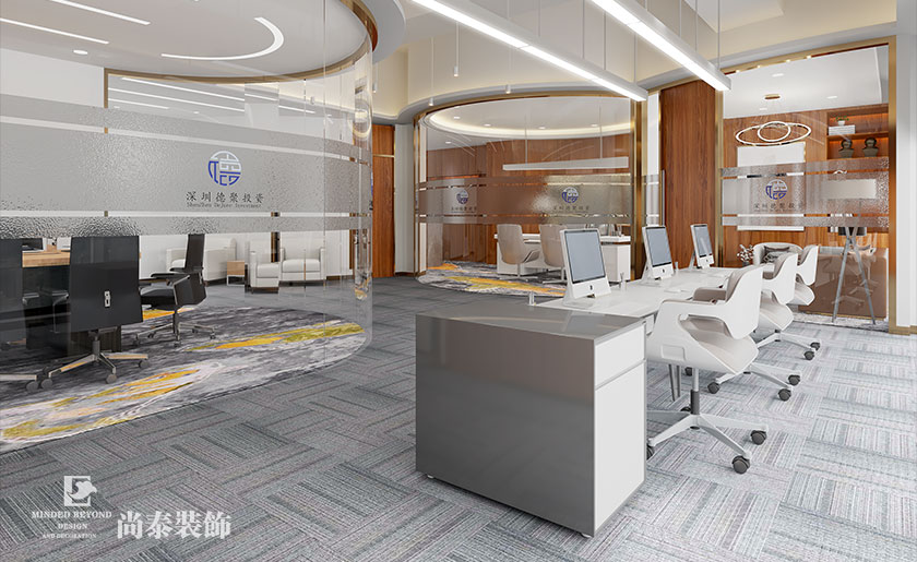 115平米深圳投資公司辦公室設計 | 德聚投資