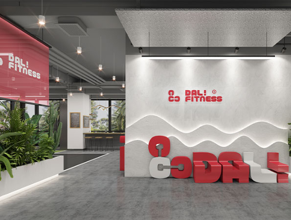 300平米現代工業風健身房裝修設計 | 大力健身房