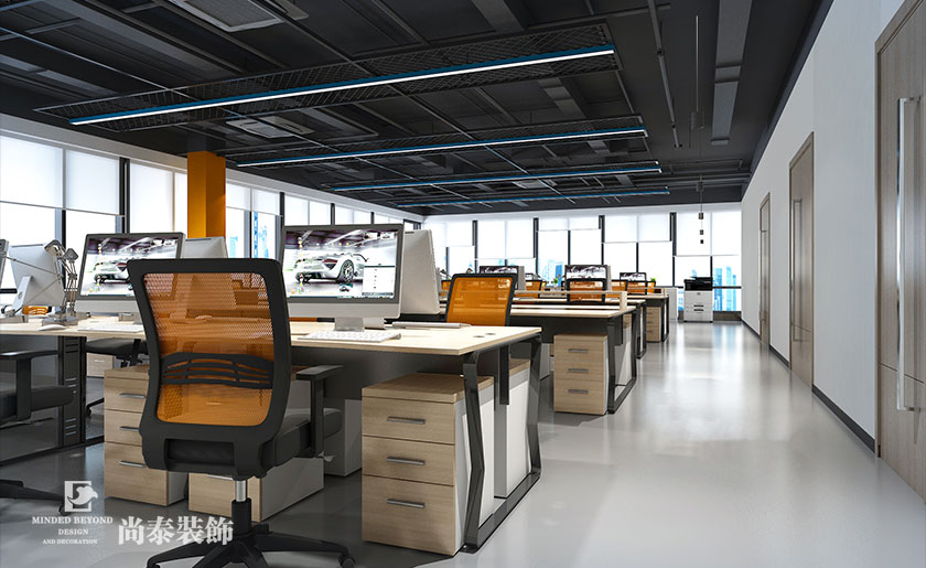 1000平米電子公司辦公室設計方案 | 諧振電子