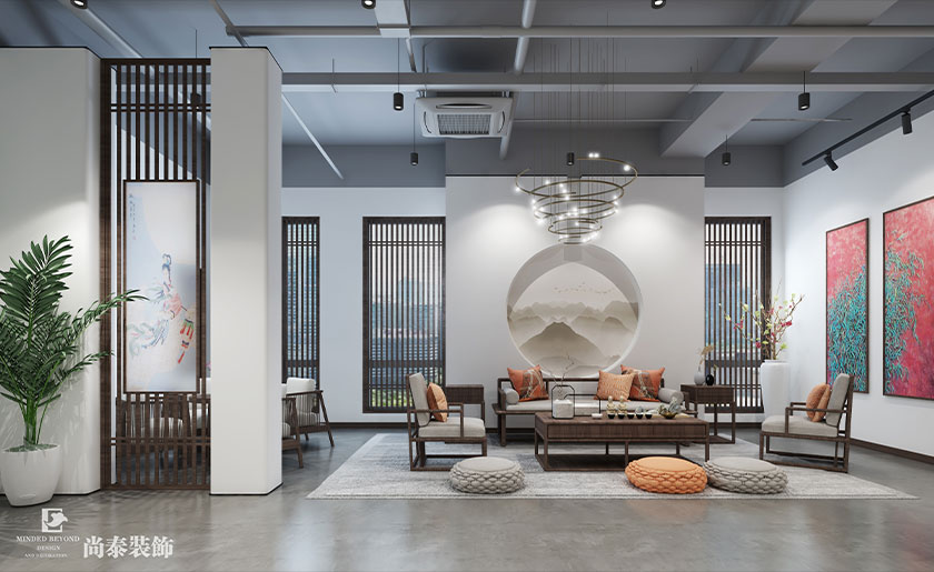 500平米禮品電子商務公司中式辦公室 | 好禮之家