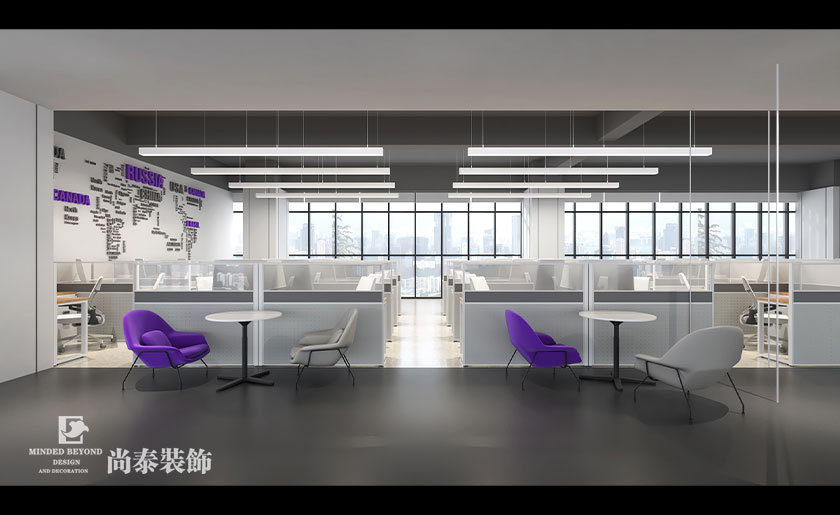 3000平米知名生物技術企業辦公室設計裝修 | 菲鵬生物