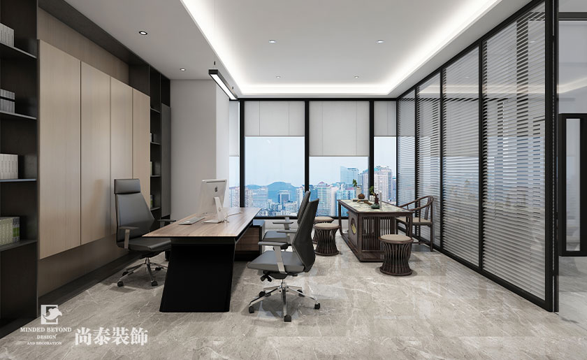 1500平米投資管理公司簡約設計辦公室 | 中廣資本