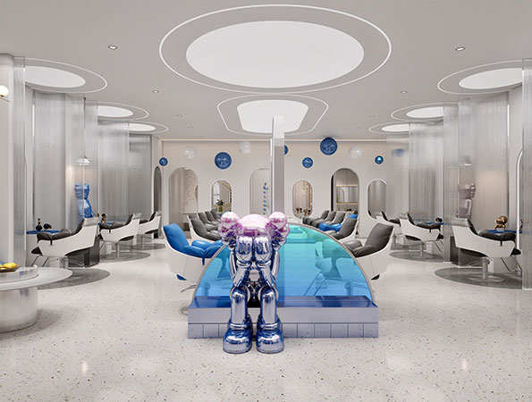 150平米現代網紅風美發店裝修設計 | 美麗日記