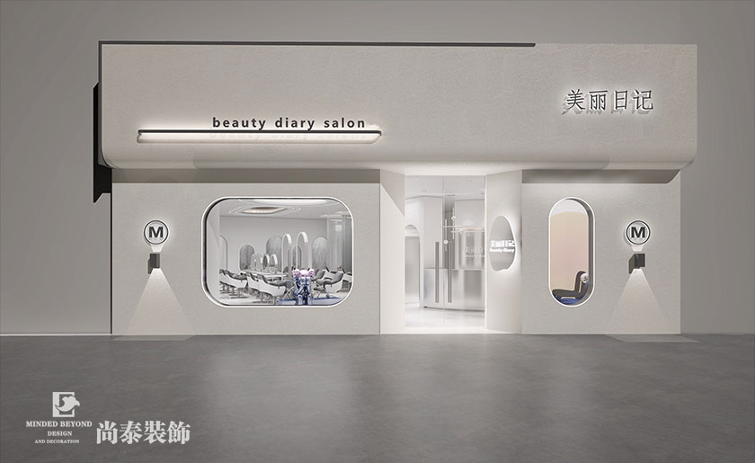 150平米現(xiàn)代網(wǎng)紅風(fēng)美發(fā)店裝修設(shè)計(jì) | 美麗日記