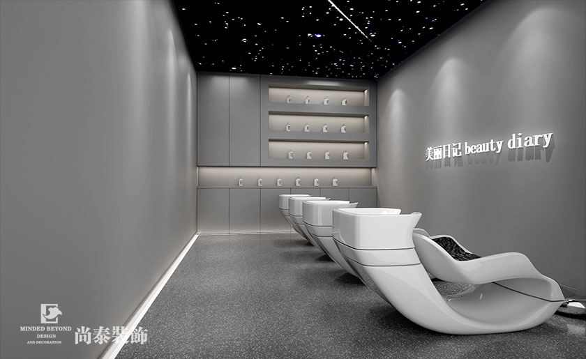 150平米現(xiàn)代網(wǎng)紅風(fēng)美發(fā)店裝修設(shè)計(jì) | 美麗日記