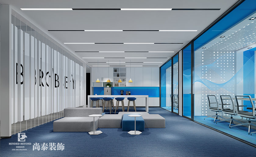 深圳4000平米智能科技公司辦公室裝修設計案例 | 云伽智能