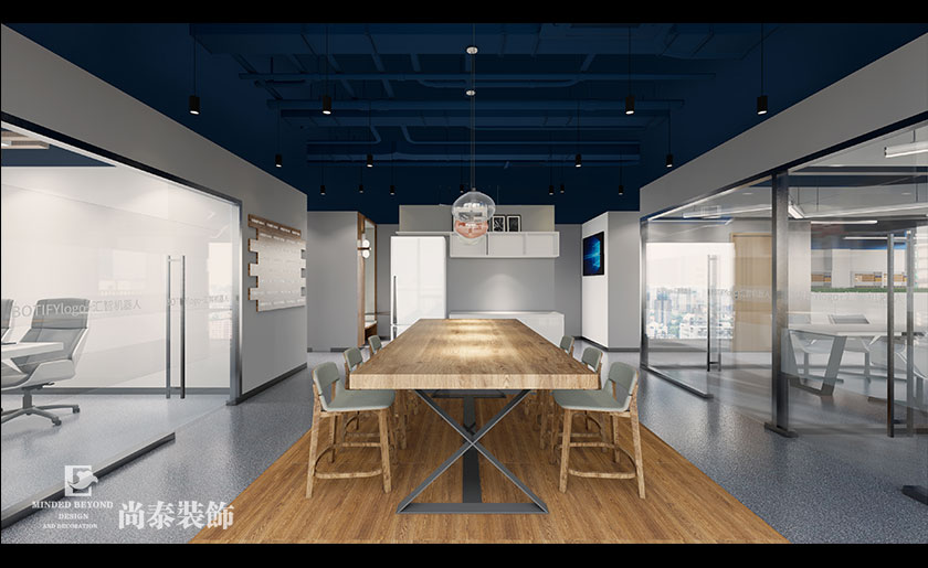 300平米機器人公司深圳辦公室裝修設計效果圖 | 匯智機器人