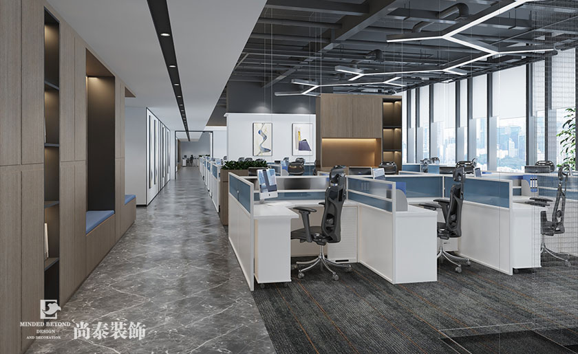 深圳辦公室裝修設(shè)計9000平米上市科技公司 | 芯海科技