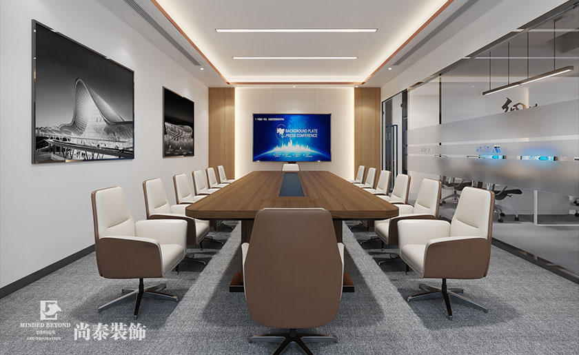 300平深圳現代簡約風格辦公室裝修效果圖