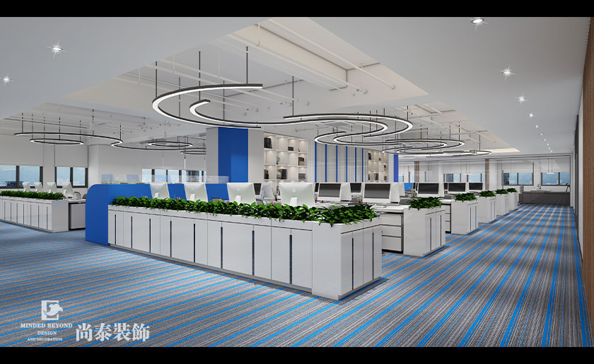 深圳辦公室設計效果圖-1000平米跨境電商公司 | 云通達信息
