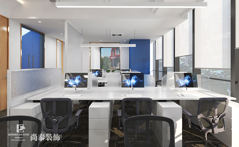 深圳寫字樓辦公室設計-380平米智能科技公司 | 甲殼蟲智能