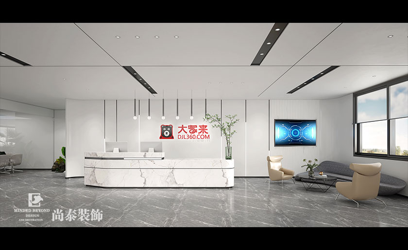 深圳科技公司800平展廳設計效果圖