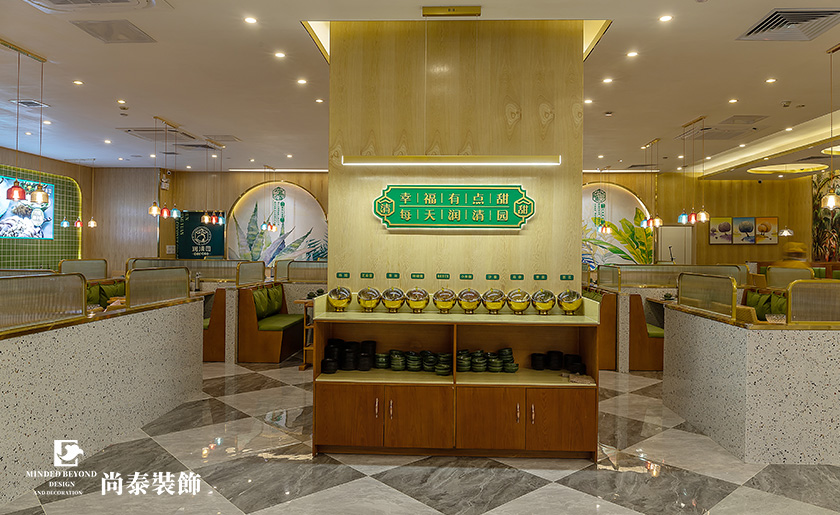 300平米椰子雞餐廳餐飲店裝修實景案例 | 潤清園