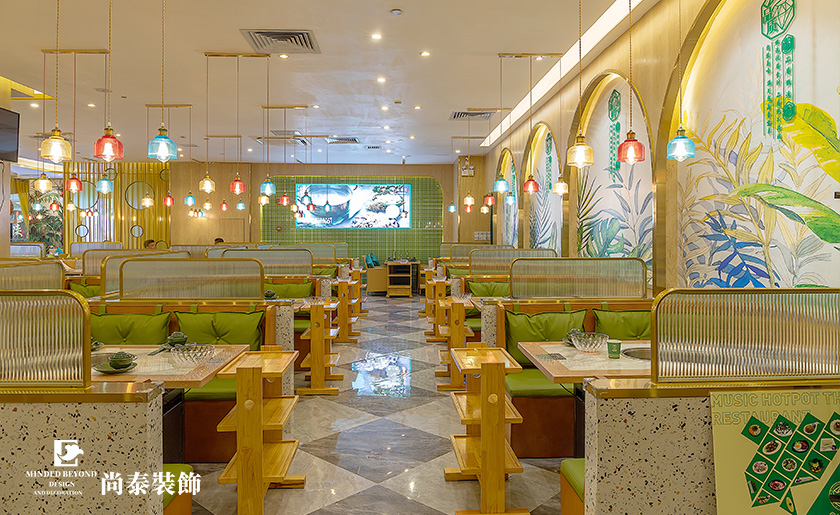 300平米椰子雞餐廳餐飲店裝修實景案例 | 潤清園