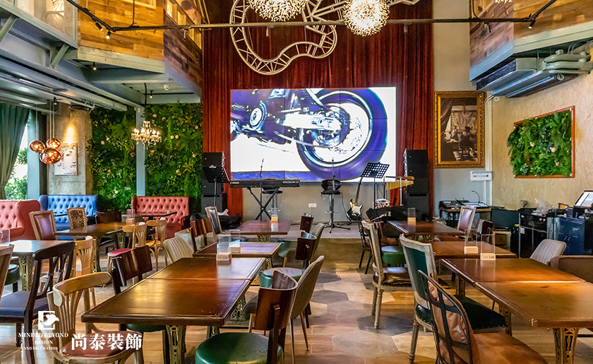 500平米深圳音樂餐廳裝修實景案例 | 碧桃