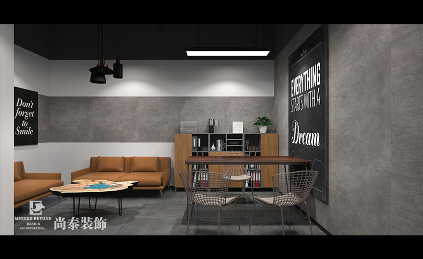 深圳龍崗500平米工業風舞蹈室舞蹈培訓機構裝修設計效果圖