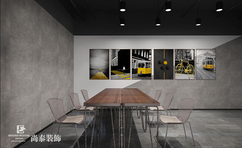 深圳龍崗500平米工業風舞蹈室舞蹈培訓機構裝修設計效果圖