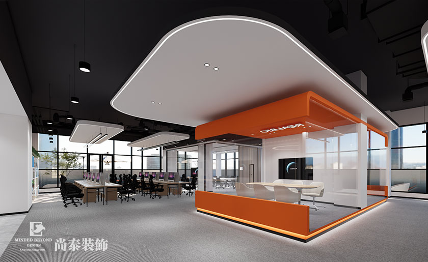 深圳坪山深福保科技生態園大型生物醫療公司4600平米辦公樓辦公室設計