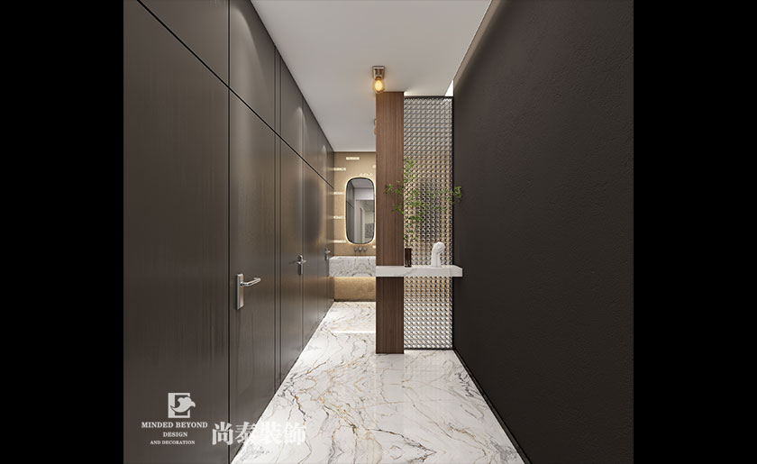 深圳羅湖230平米美發(fā)店理發(fā)店店面裝修設計效果圖