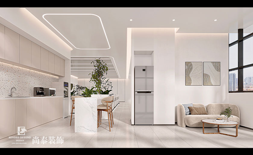 辦公空間設計:深圳光明招商局智慧城500平米生物科技公司