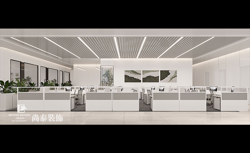 辦公空間設計:深圳光明招商局智慧城500平米生物科技公司