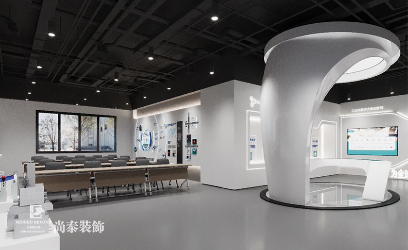 深圳寶安1400平米大型制造科技公司寫字樓辦公室裝修設(shè)計