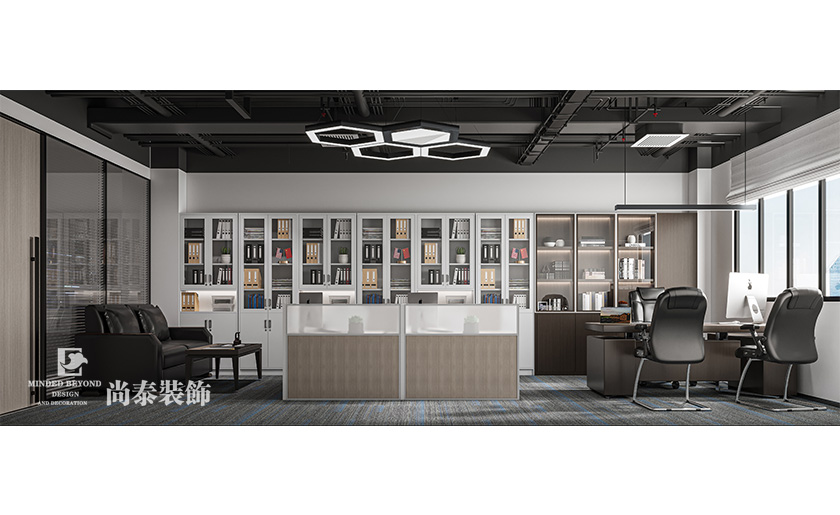 深圳寶安600平米智能穿戴科技公司辦公樓辦公室裝修設計案例