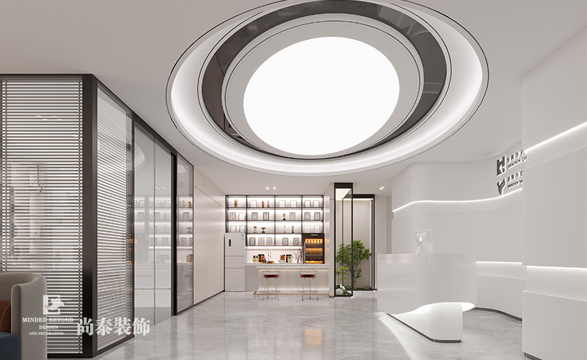 深圳寶安600平米智能穿戴科技公司辦公樓辦公室裝修設計案例