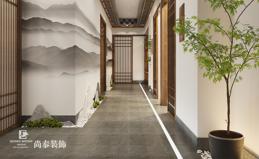 足浴店水果店設計:300平米東莞足浴店采耳店和水果店店面裝修