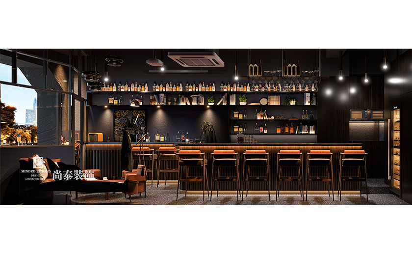 深圳南山50平米酒吧小酒館裝修設(shè)計(jì)案例