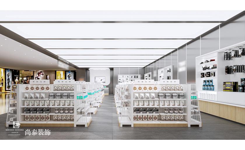 120平米簡約時尚商場店鋪裝修設計案例